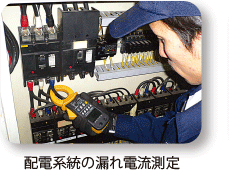 配電系統の漏れ電流測定