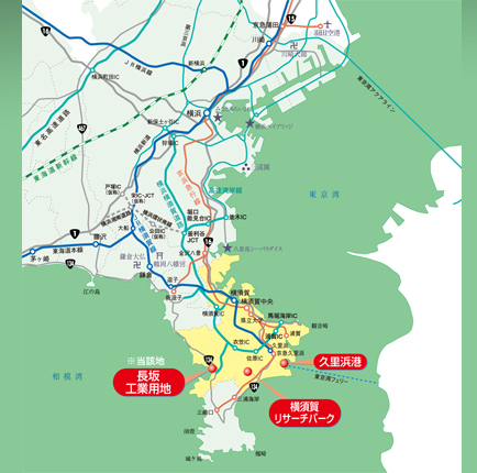 横須賀工業用地地図